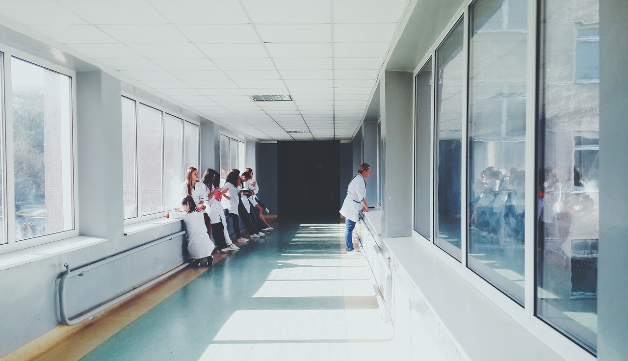 doctors in a hallway